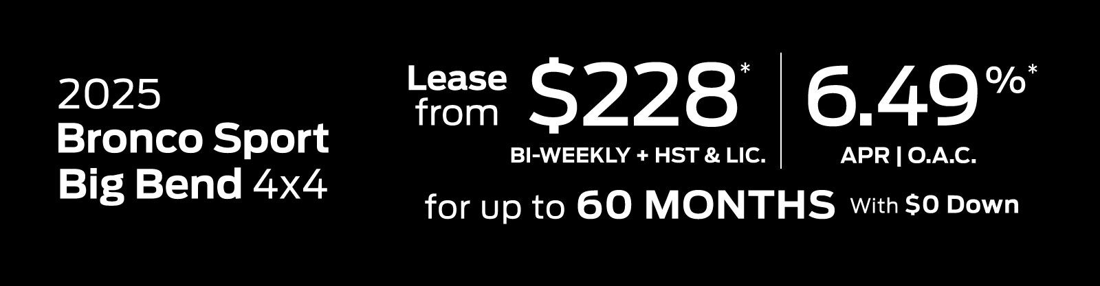 2025 Ford Bronco Sport Special Offer