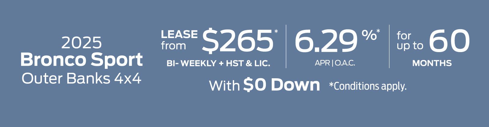 2025 Ford Bronco Sport Special Offer