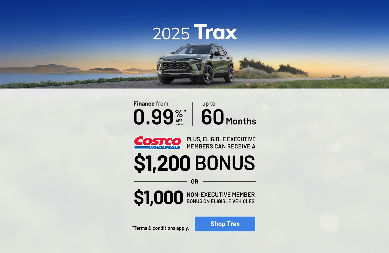 2025 Chevrolet Trax Finance Offer