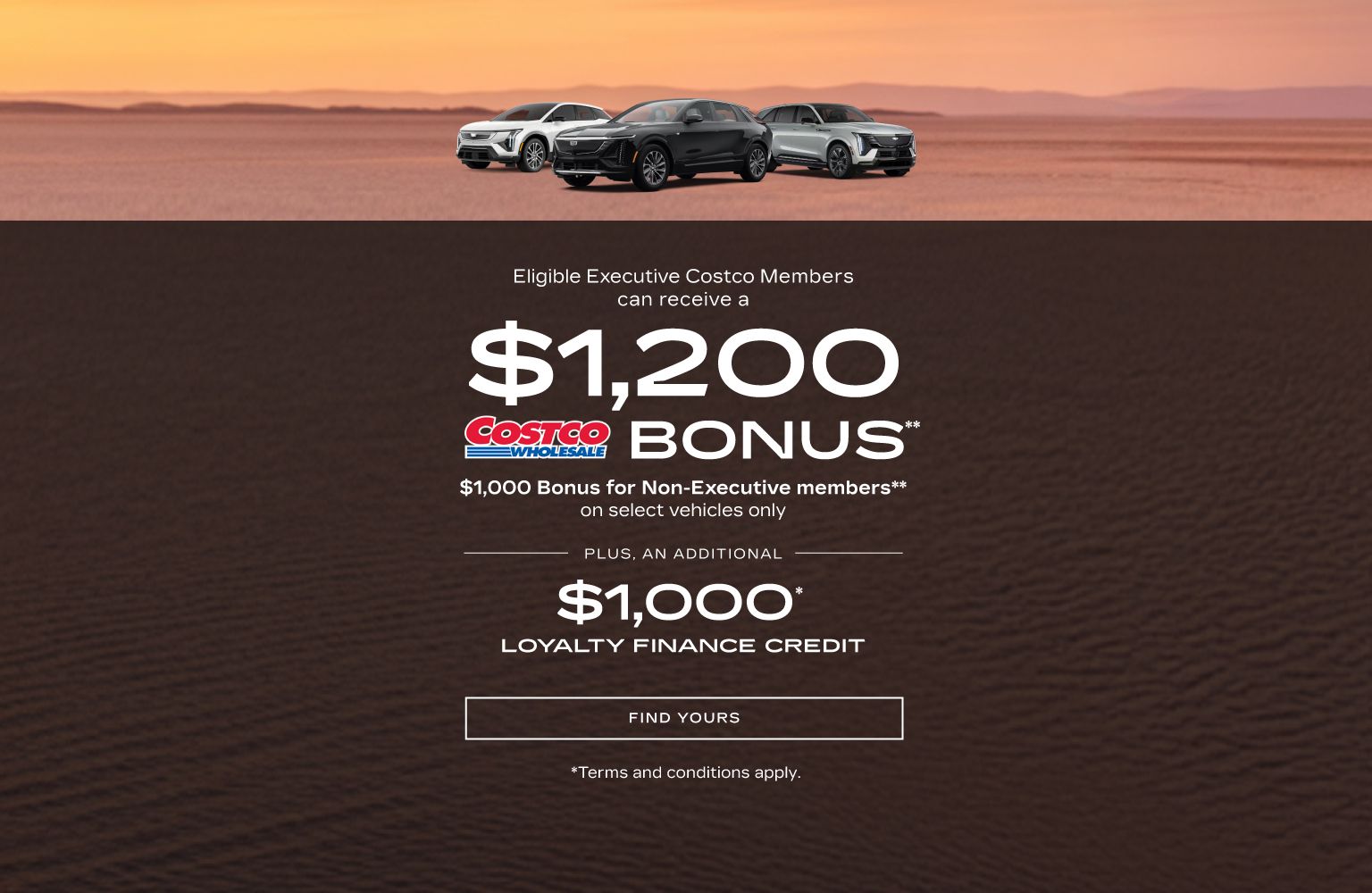 Cadillac Costco Rebates EV -  CC