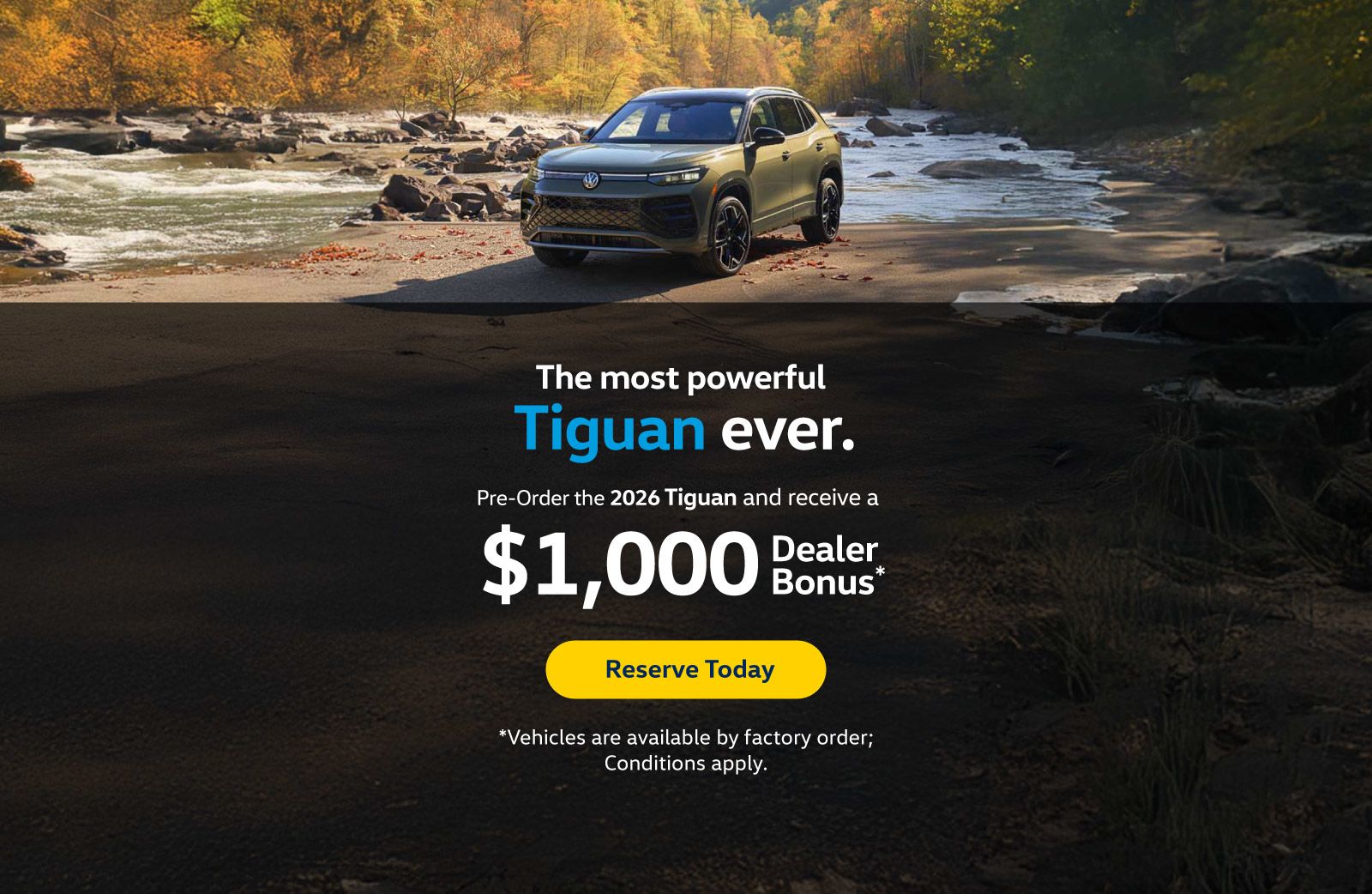 2026 VW Tiguan Offer