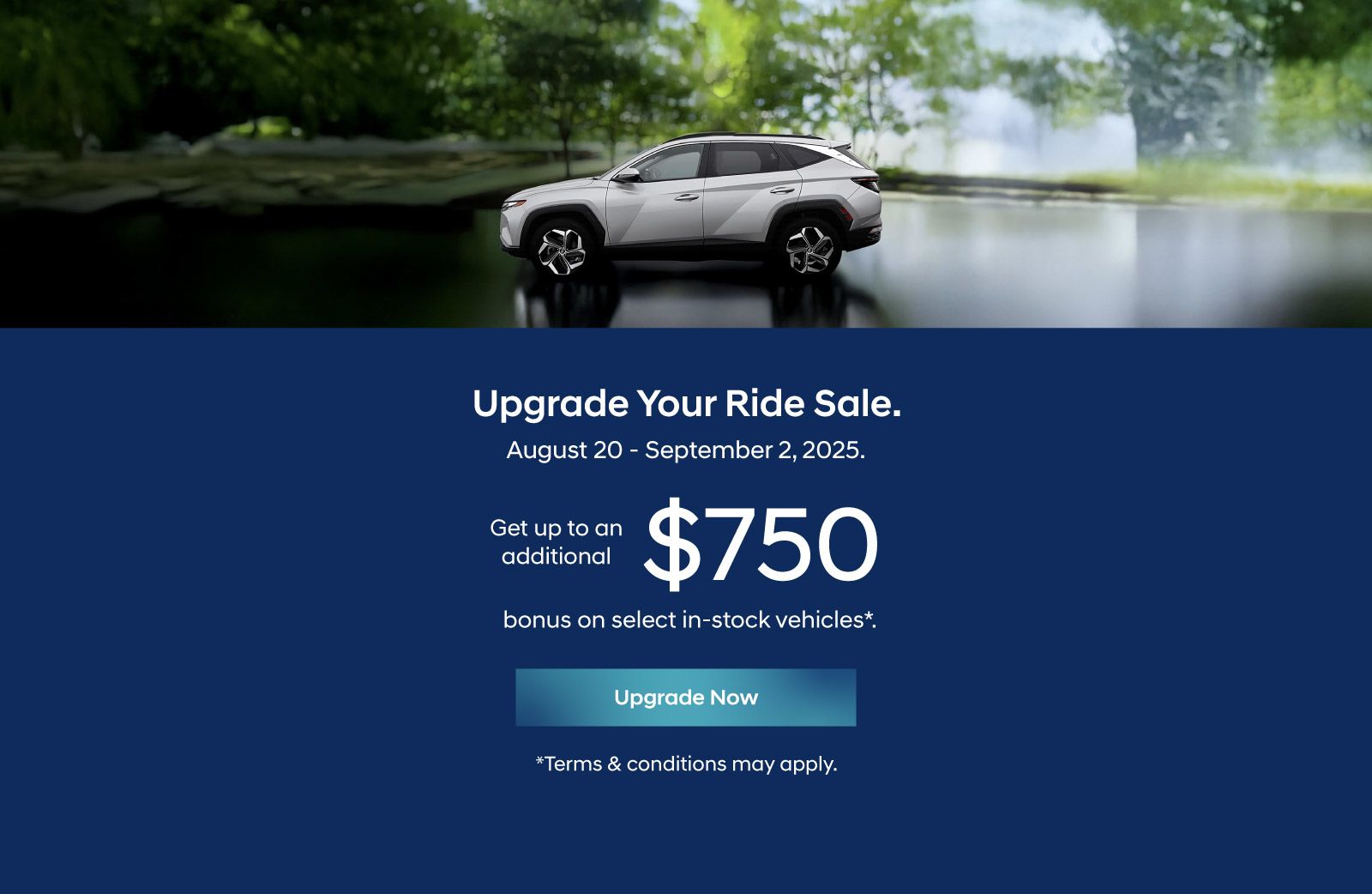Upgrade Your Ride Sales Event