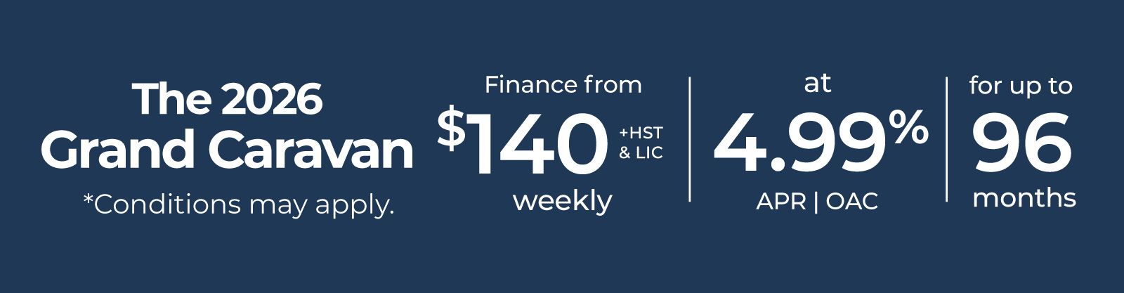 2026 Chrysler Grand Caravan Offer