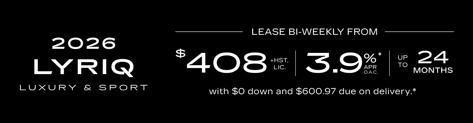 2026 Cadillac Lyriq V - Lease Offer - VLP Banner