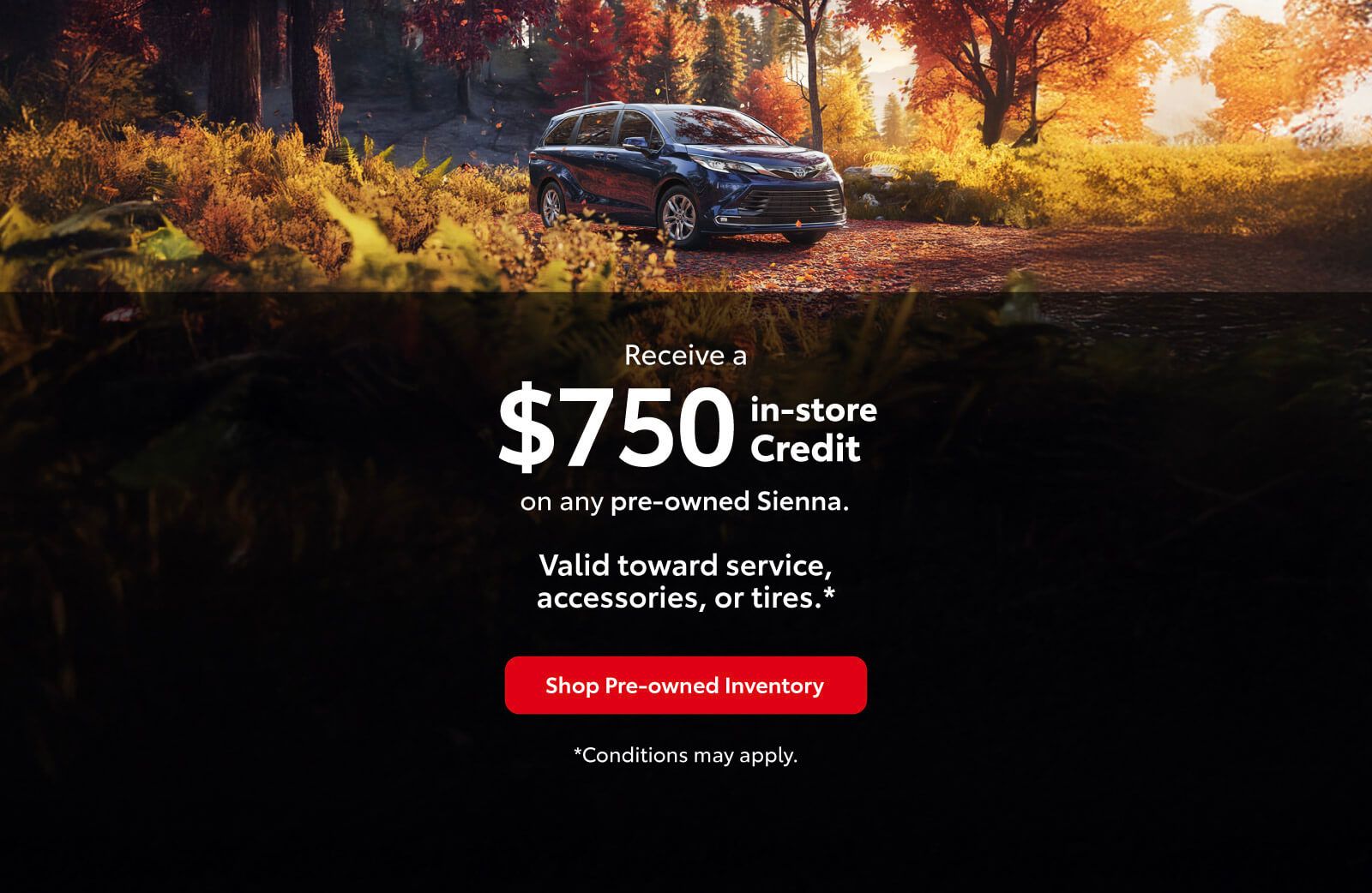Pre-Owned Toyota Sienna Special Offer - Home page