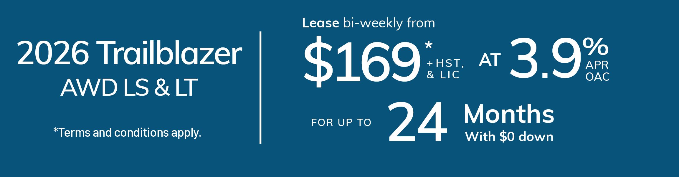 2026 Chevrolet Trailblazer - Lease Offer - Inventory Banner