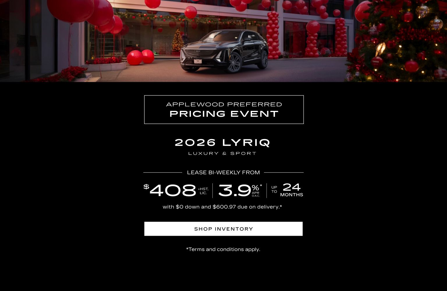 2026 Cadillac Lyriq - Lease Offer