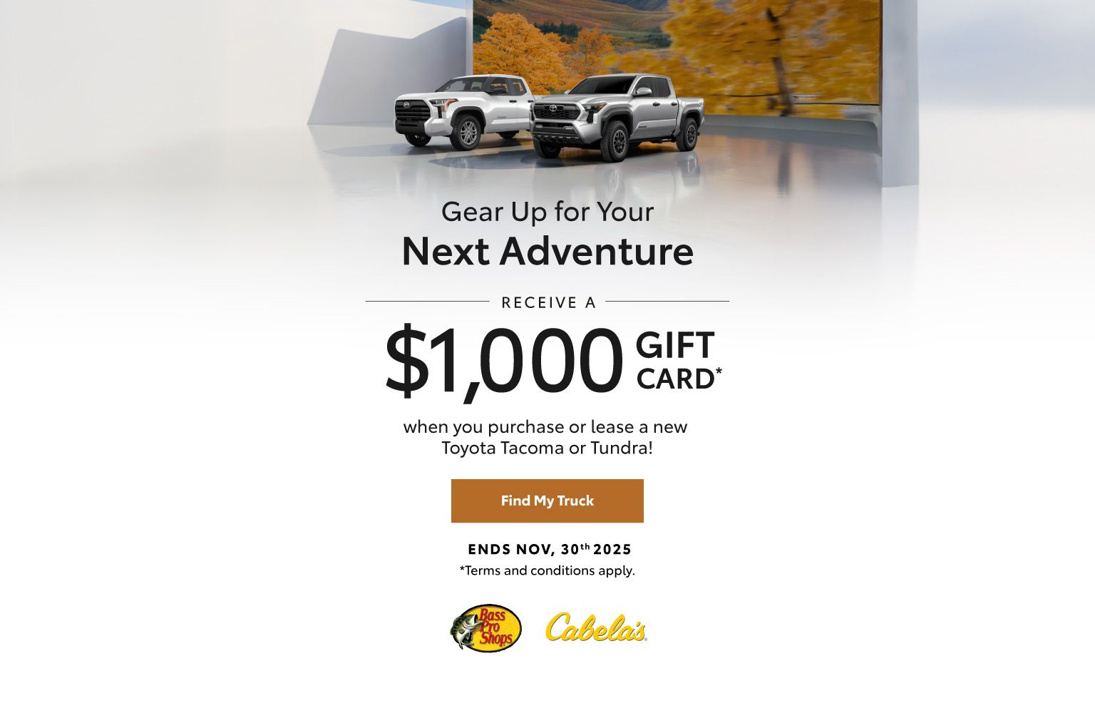 Special Toyota Truck Offer - Home page