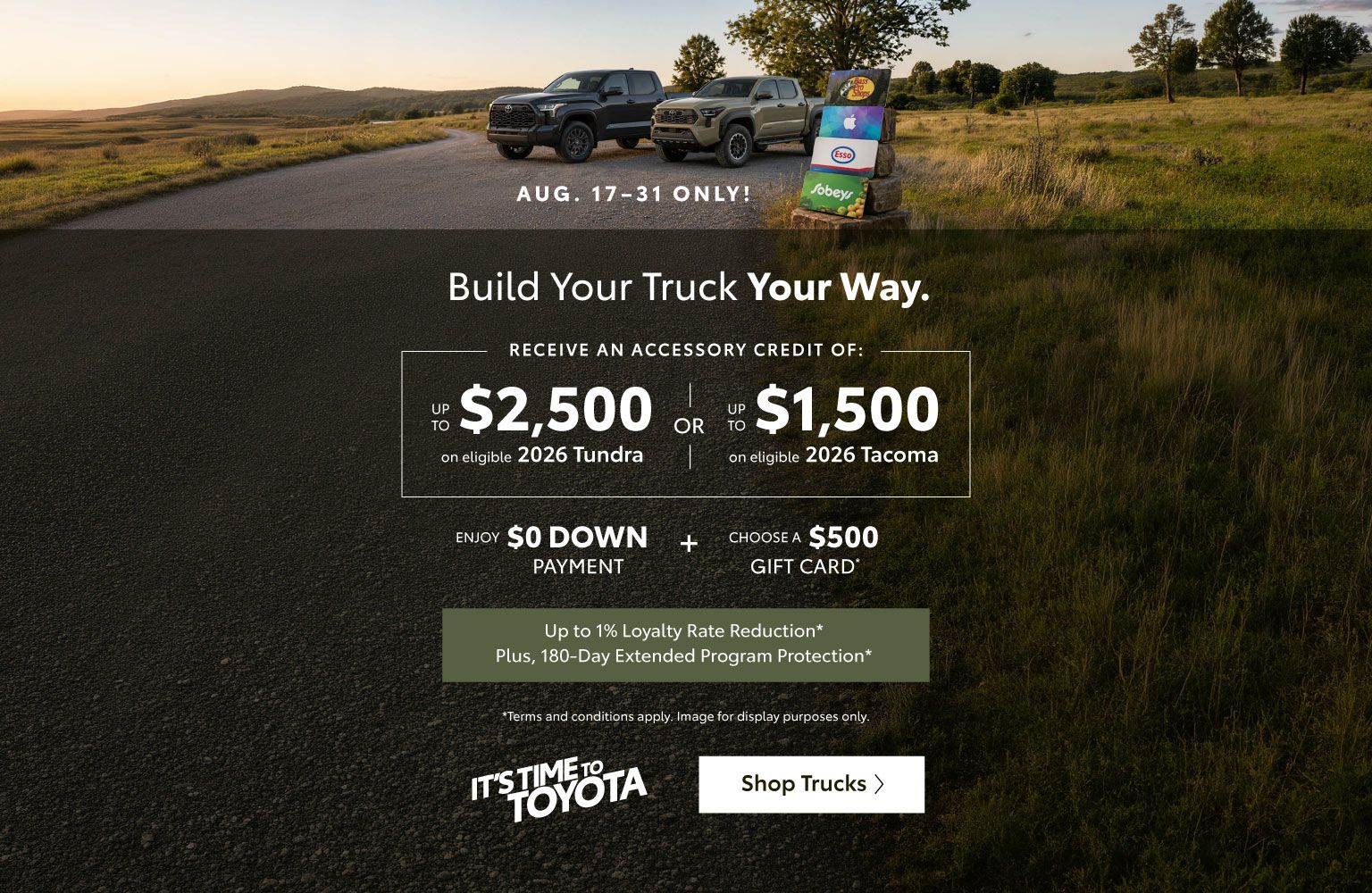 Special Toyota Truck Offer - Home page