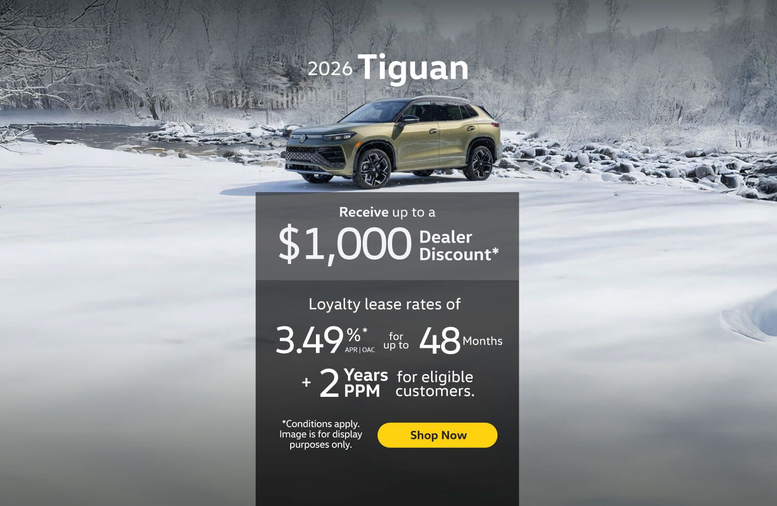 2026 VW Tiguan Offer - In house