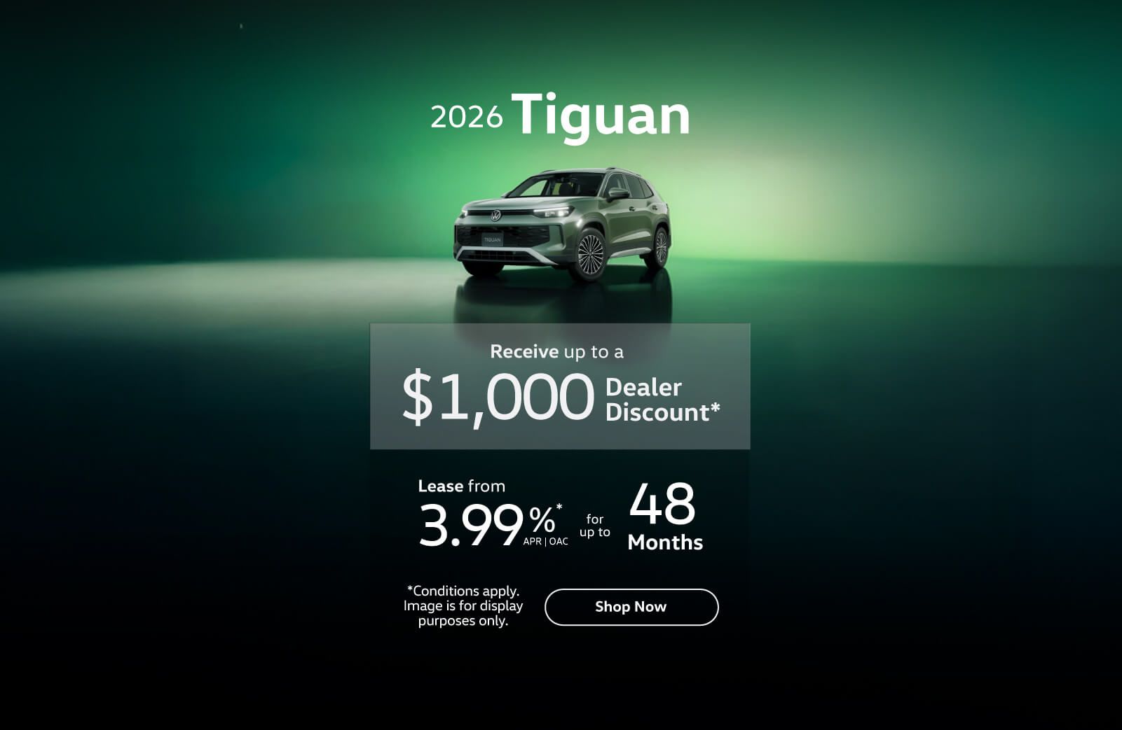 2026 VW Tiguan Offer - In house