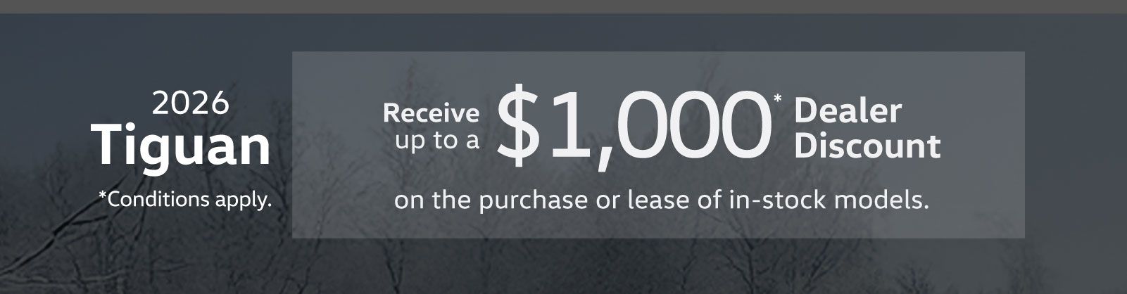 2026 VW Tiguan - In house