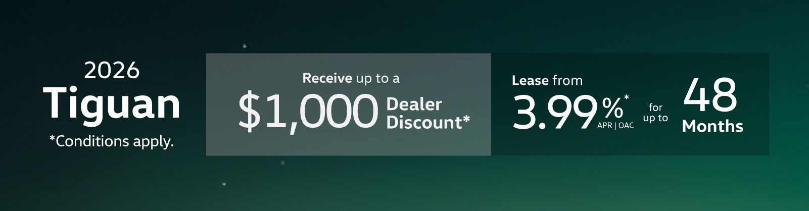 2026 VW Tiguan - In house