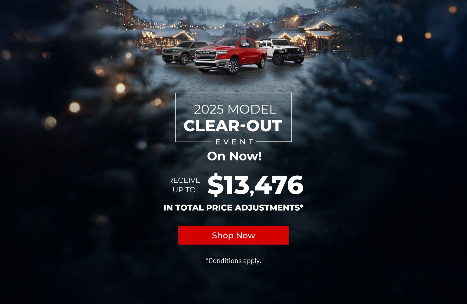 Clearout Event Slider - Cooksville Dodge Chrysler Jeep RAM