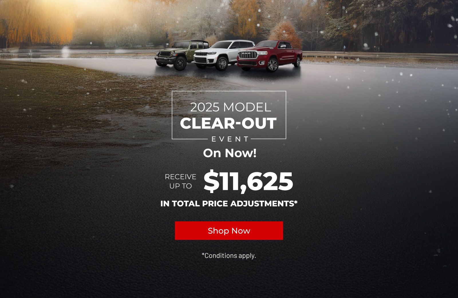 Clearout Event Slider - Cooksville Dodge Chrysler Jeep RAM