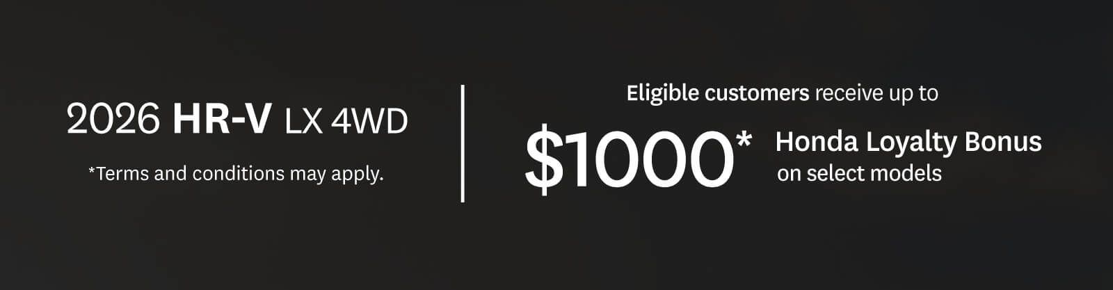 2026 Honda HR-V lease