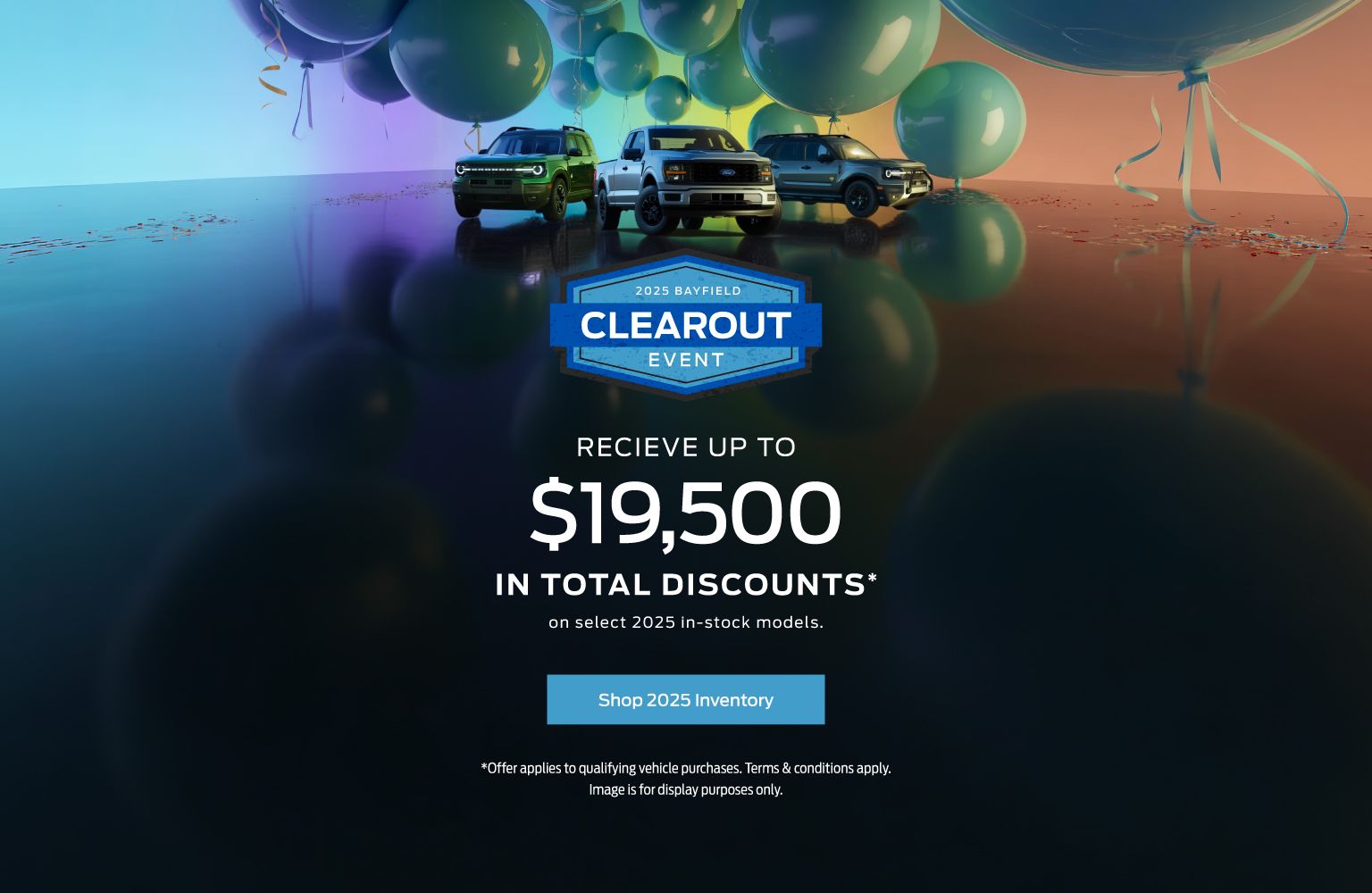 2025 Model Year Clearout