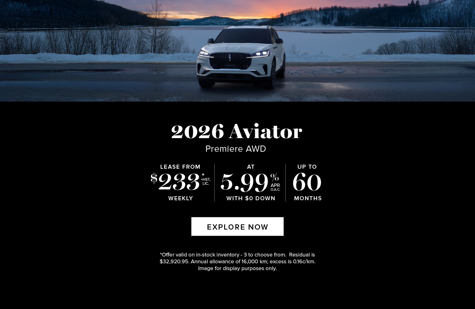 2026 Lincoln Aviator