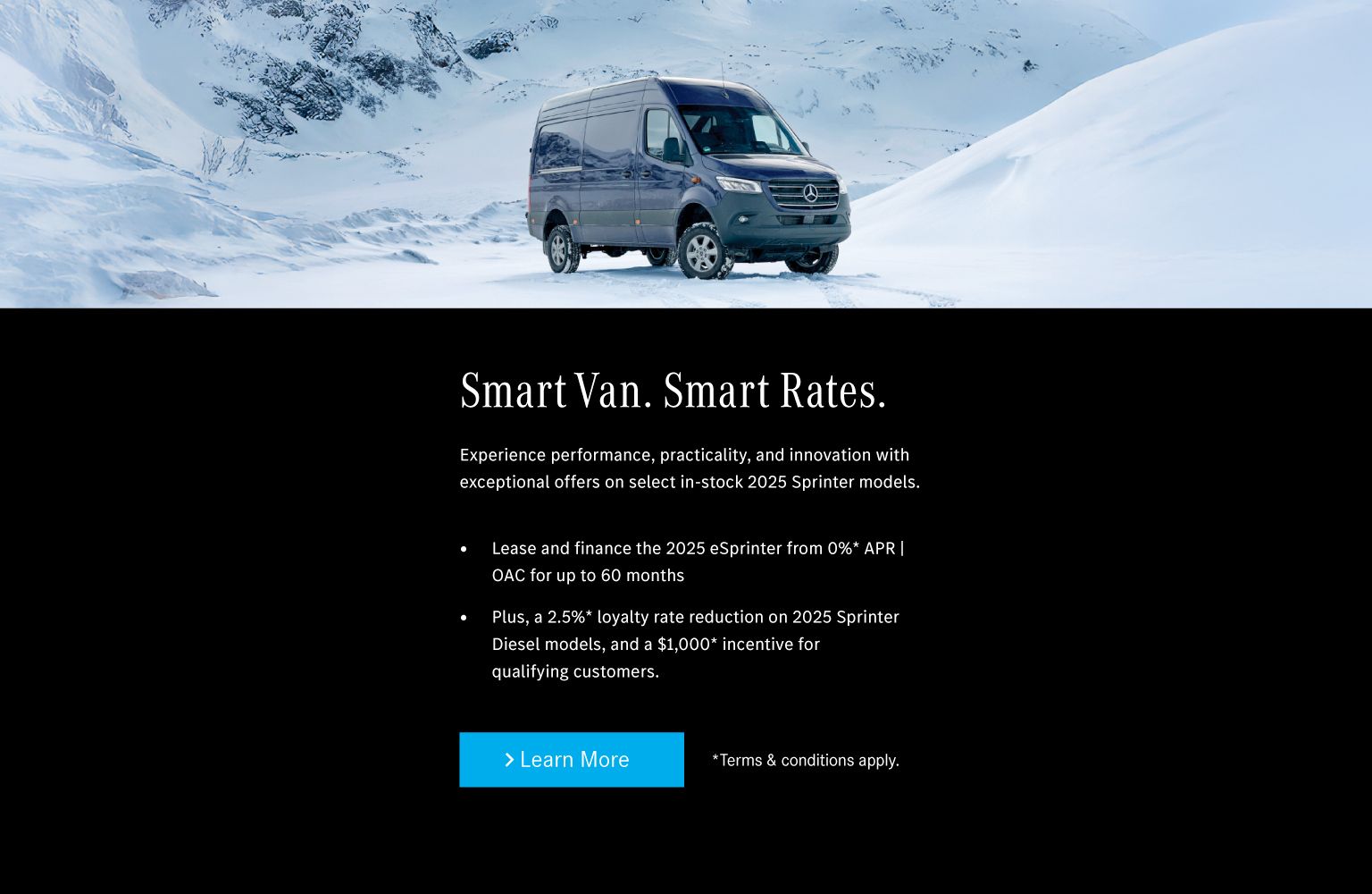 Sprinter Sales Event Nov 2025 Sliders