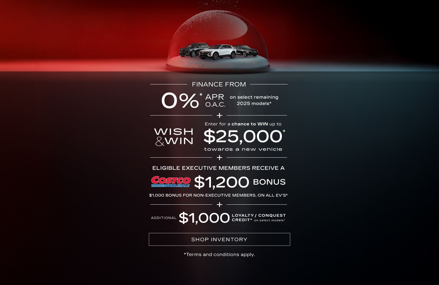Wish and Win + Finance offer - ApplewoodCadillac