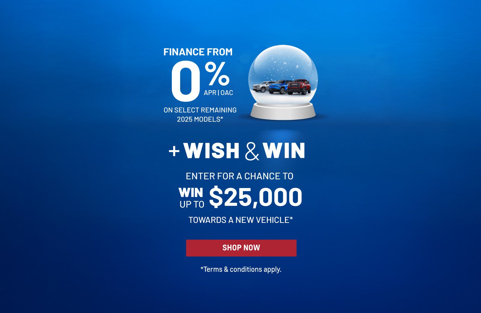 Wish and Win + Finance offer - HGM