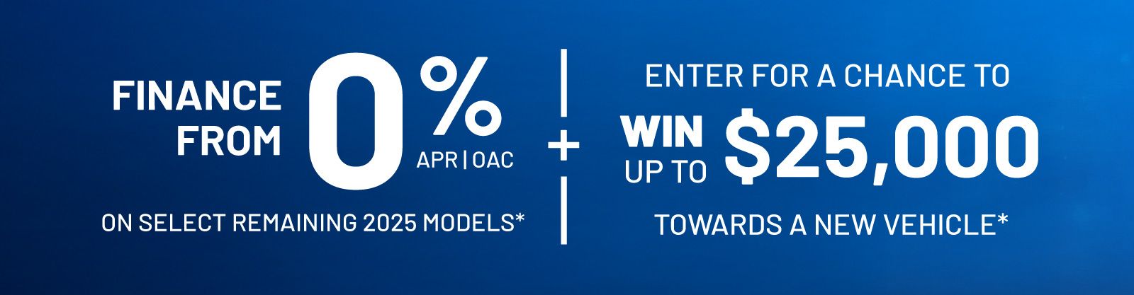 Wish and Win + Finance offer - Applewood VLP