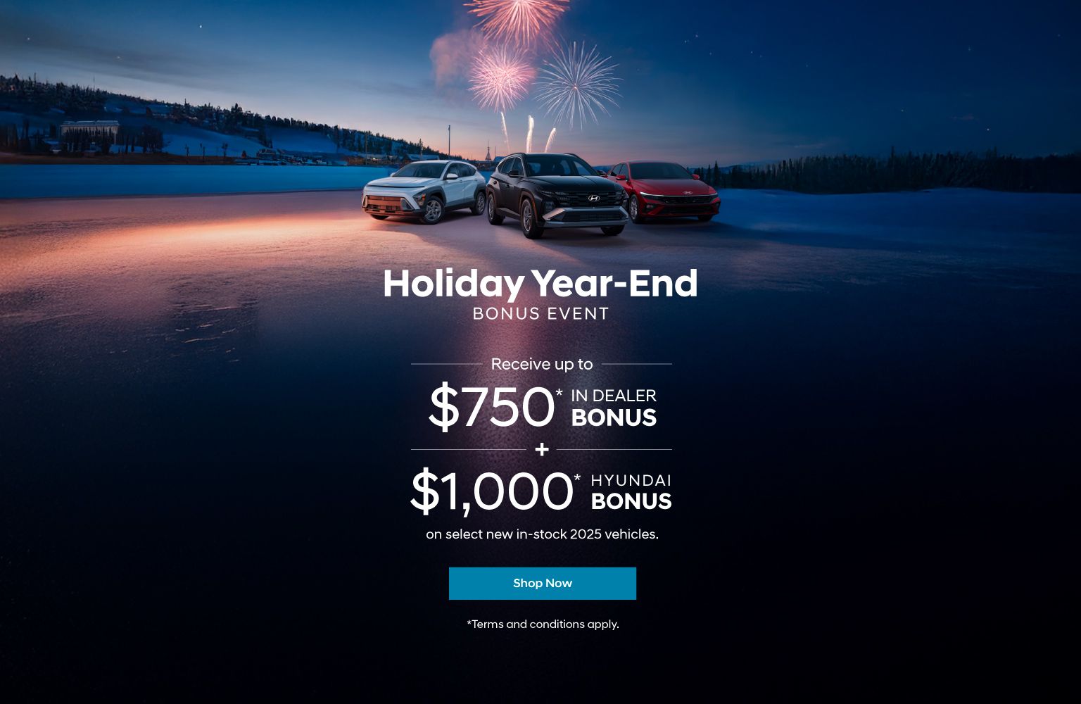 Holiday Year End Bonus Event