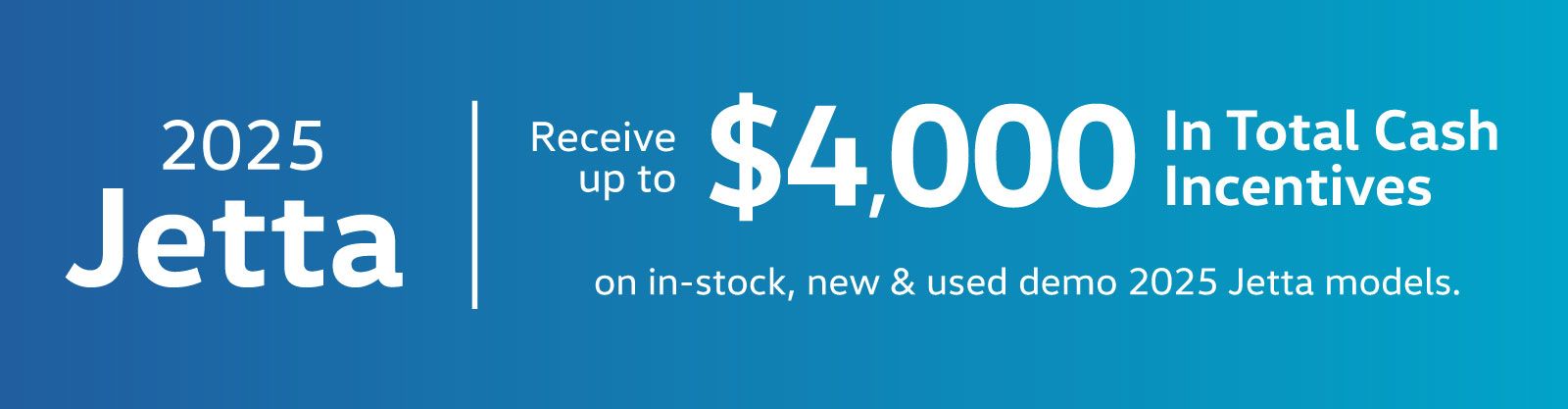 2025 VW Jetta Offer - HVW