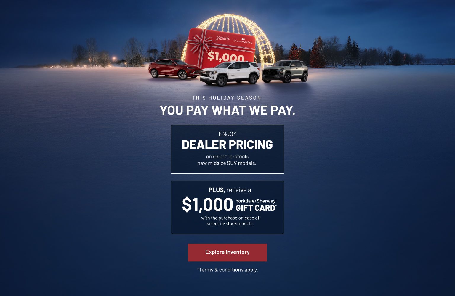 You Pay What We Pay - Dealer Pricing Event at Humberview