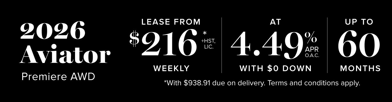 2026 Lincoln Aviator - Detail Banner