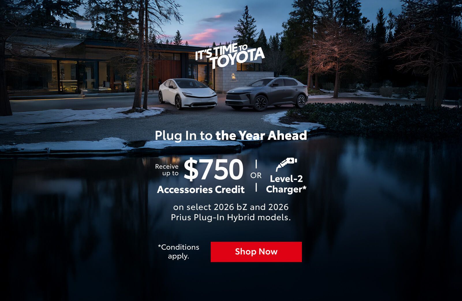 2026 bZ and 2026 Prius Plug-in Hybrid Special Offer - Home page