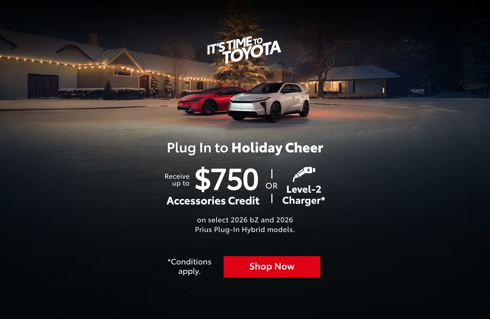 2026 bZ and 2026 Prius Plug-in Hybrid Special Offer - Home page