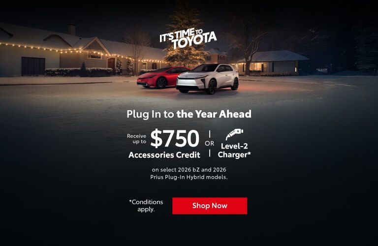2026 bZ and 2026 Prius Plug-in Hybrid Special Offer - Home page