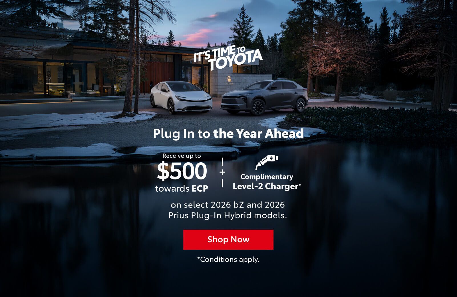 2026 bZ and 2026 Prius Plug-in Hybrid Special Offer - Home page