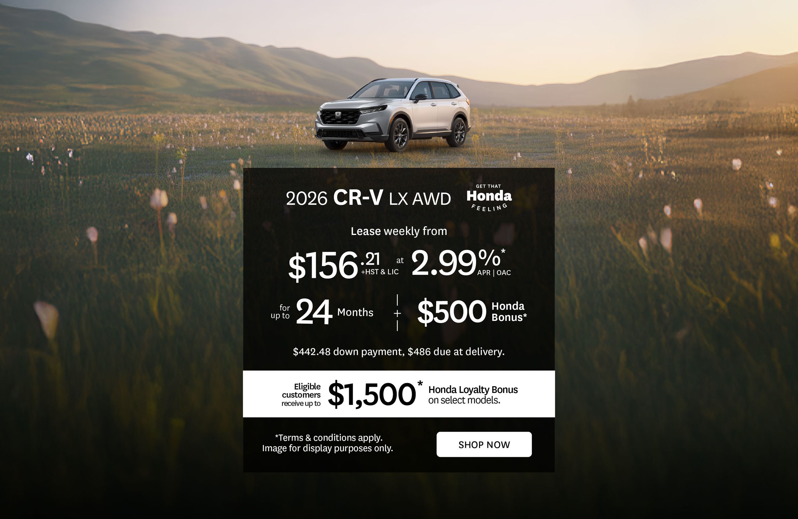 2026 Honda CR-V Lease Offer - March
