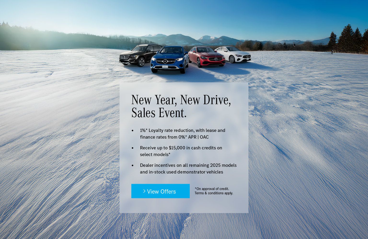 New Year, New Drive Sales Event at Mercedes-Benz Brampton