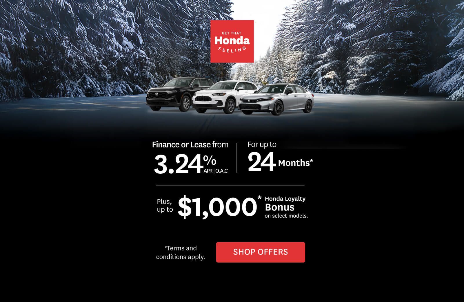 Get that Honda Feeling - Lease and Finance offer (Copy)