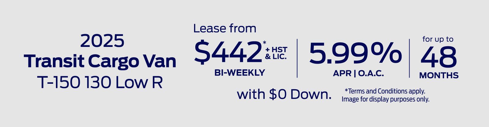 2025 Ford Transit Cargo Van VDP