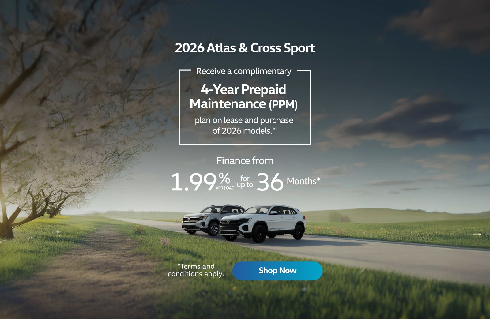 2026 VW Atlas & Cross Sport offer