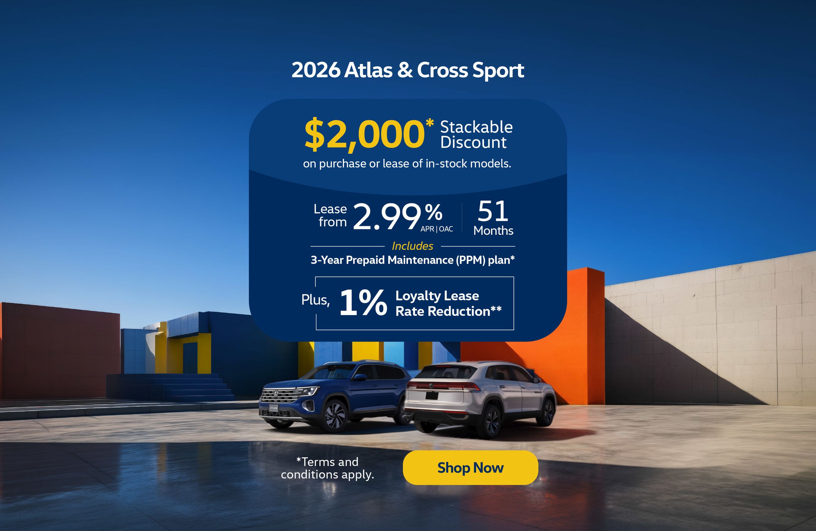 2026 VW Atlas & Cross Sport offer