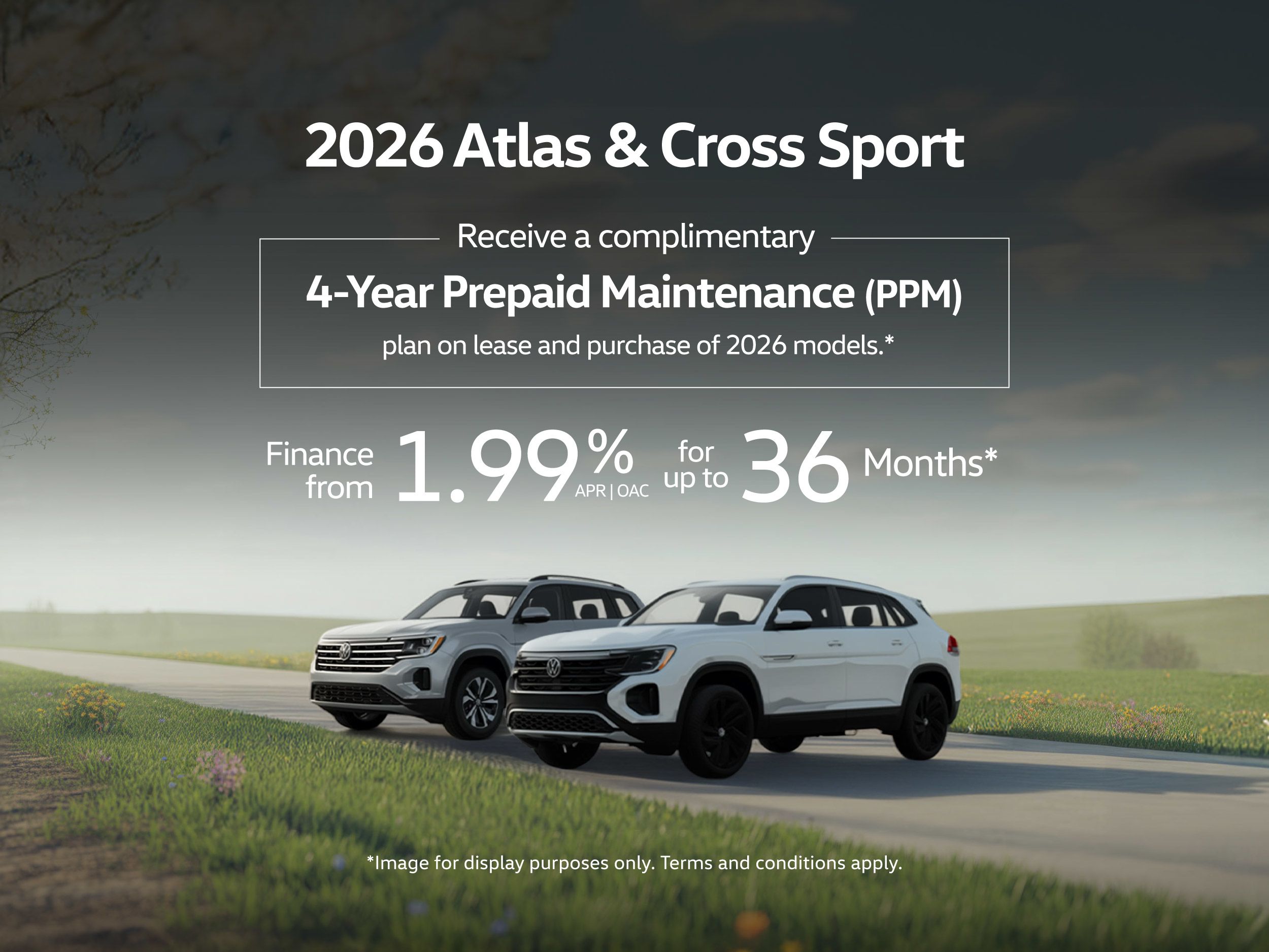 2026 VW Atlas & Cross Sport Offer