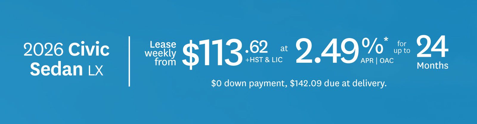 2026 Honda Civic - OH - VLP