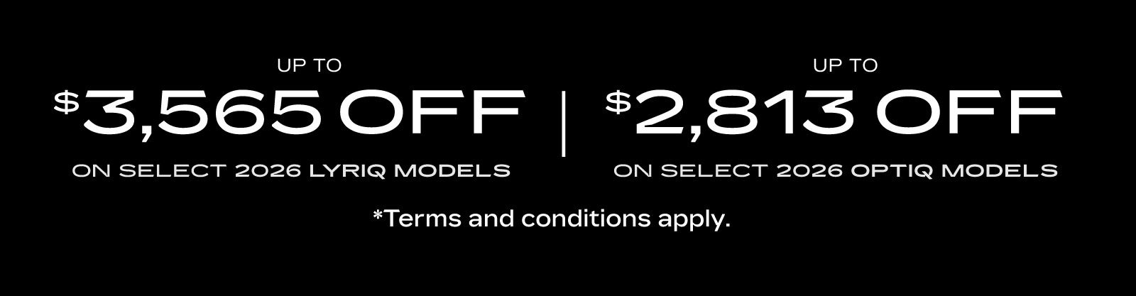 2026 Cadillac Lyriq and Optiq - VLP