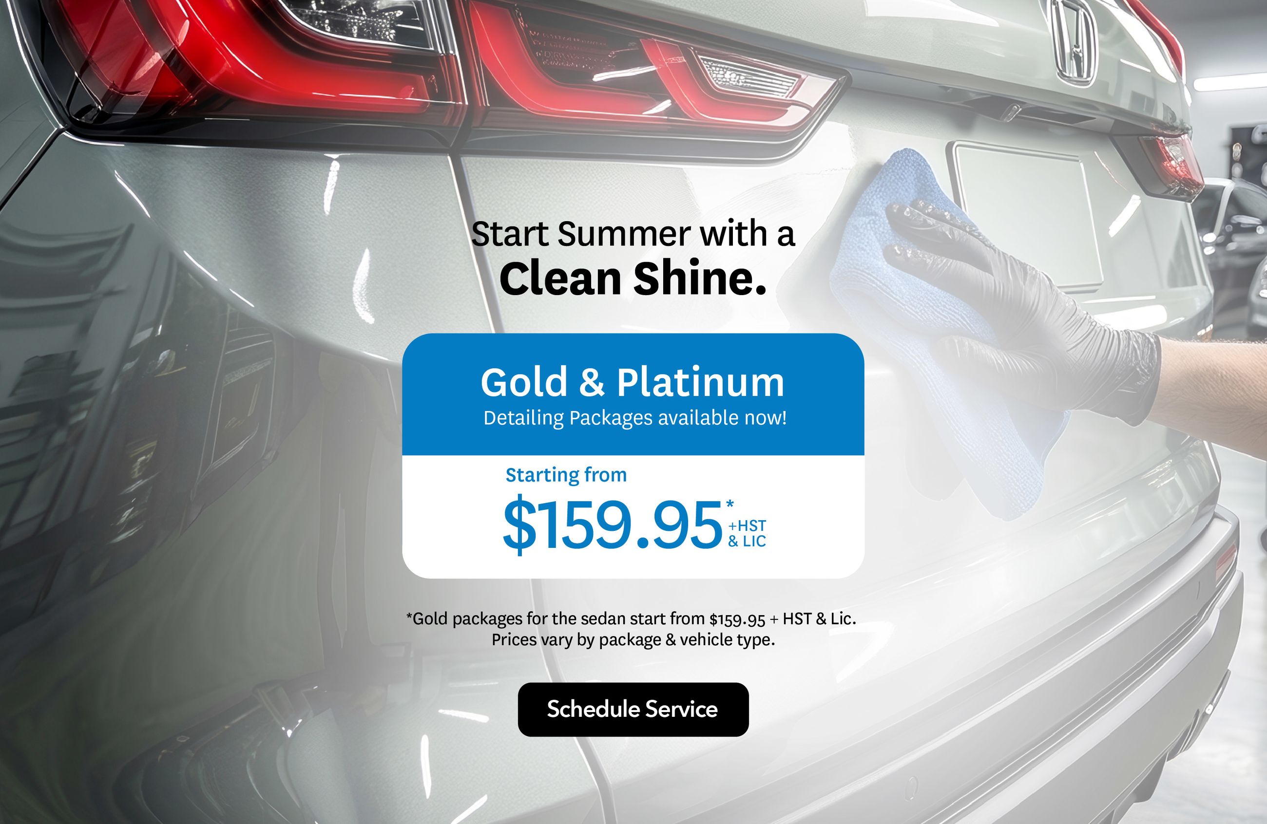 Gold & Platinum Detailing Packages at Orangeville Honda