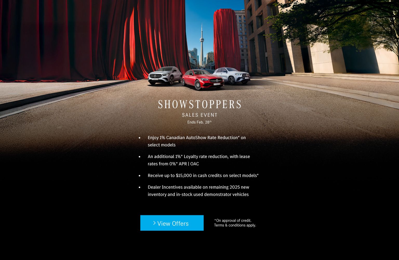 Showstoppers Sales Event at Mercedes-Benz Brampton