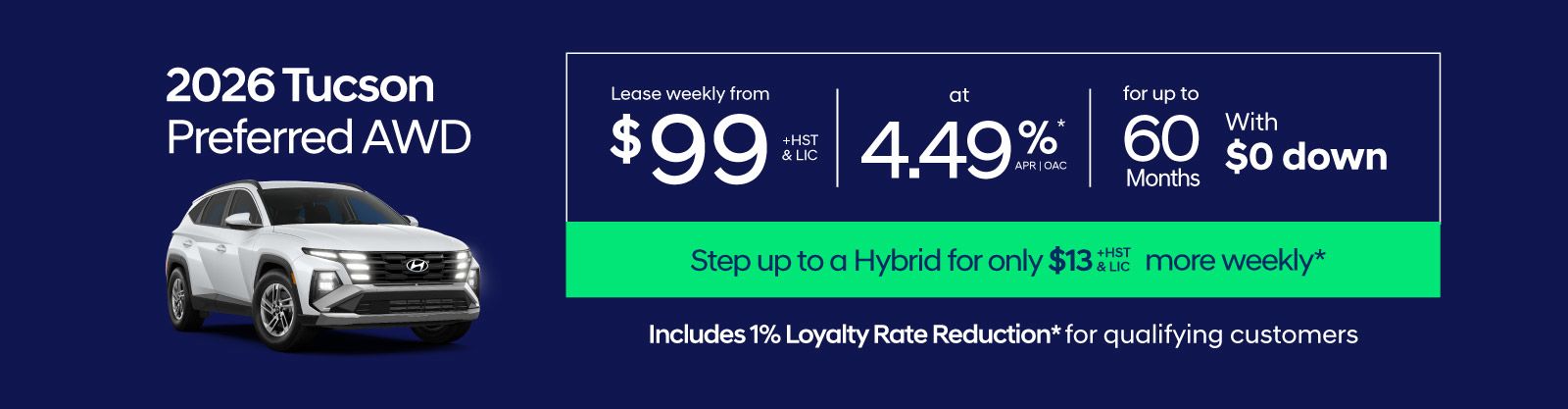 2026 Hyundai Tucson Special Offer