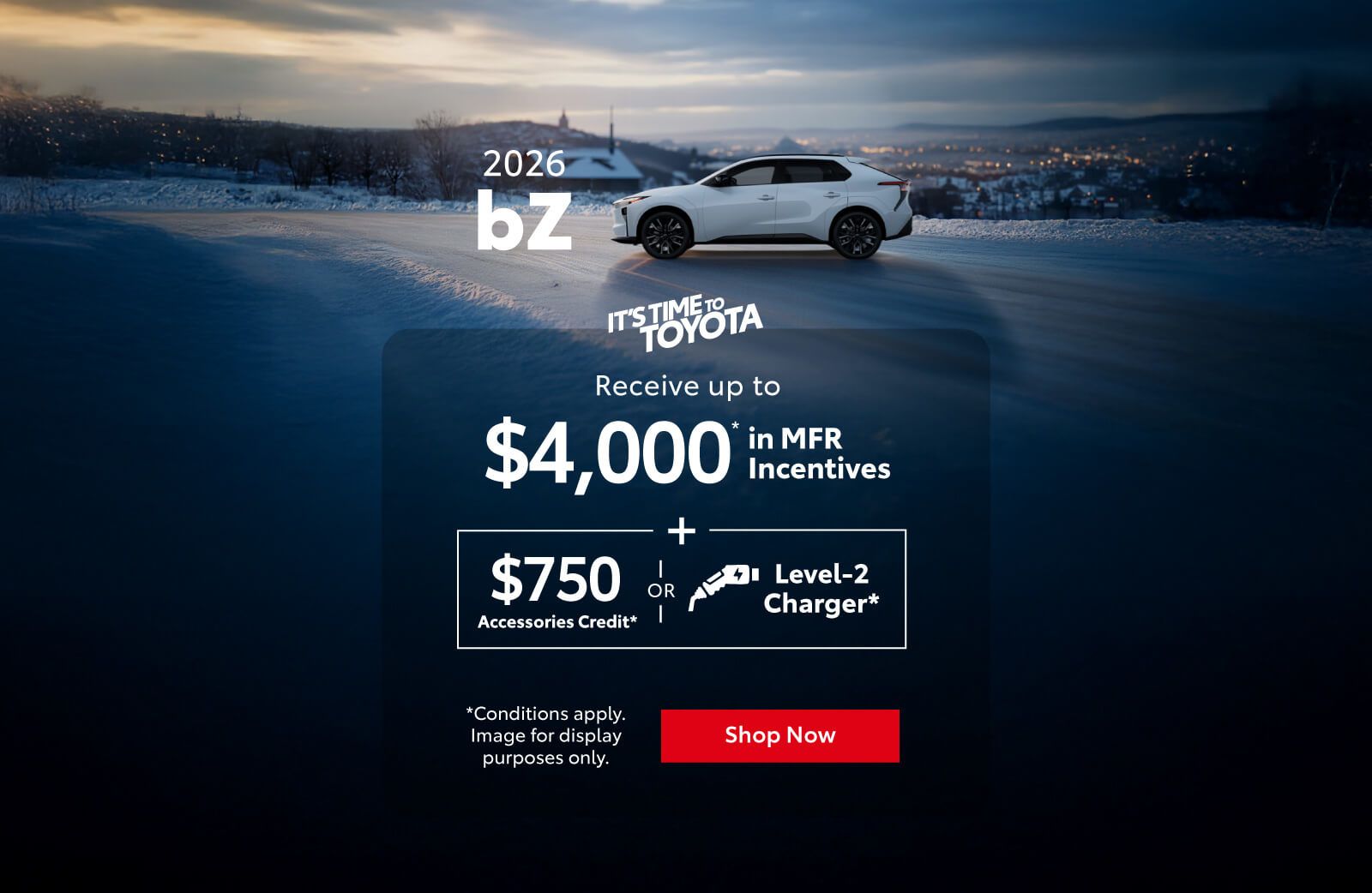2026 Toyota bZ Special Offer - Home page