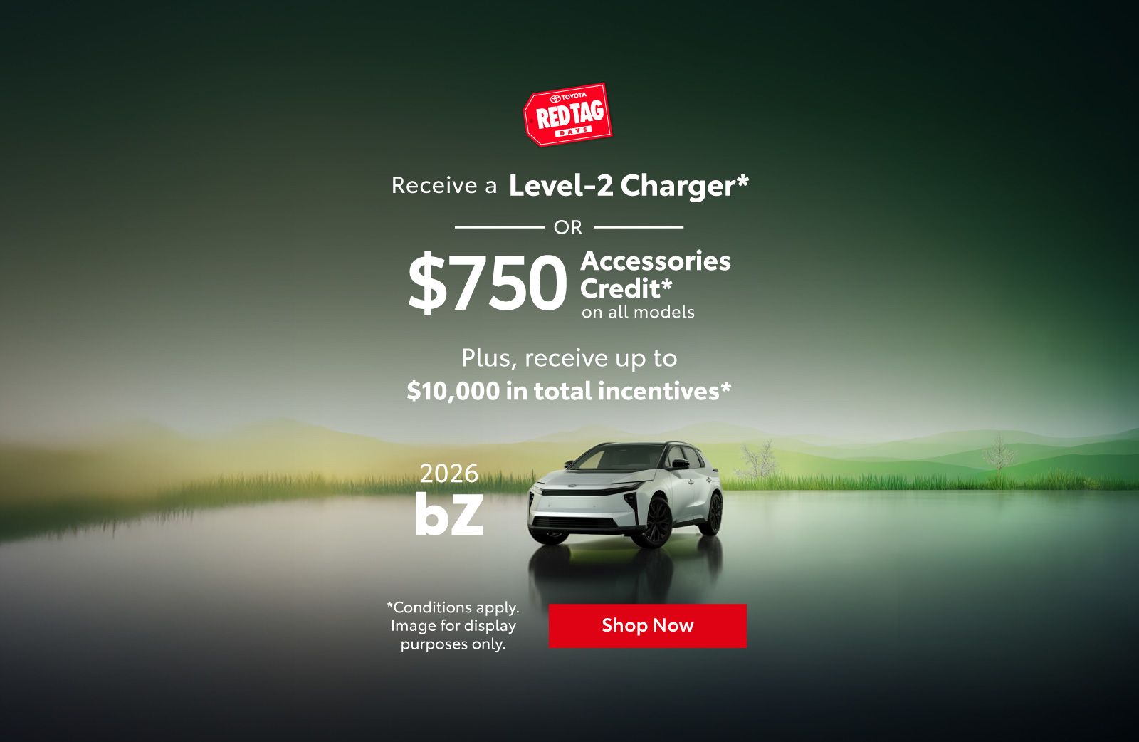 2026 Toyota bZ Special Offer - Home page