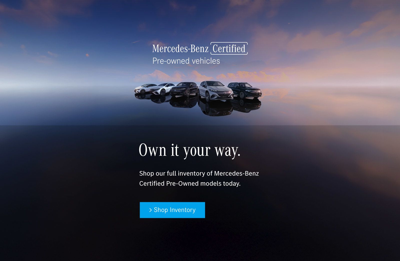 Own it your way cpo at Mercedes-Benz Brampton