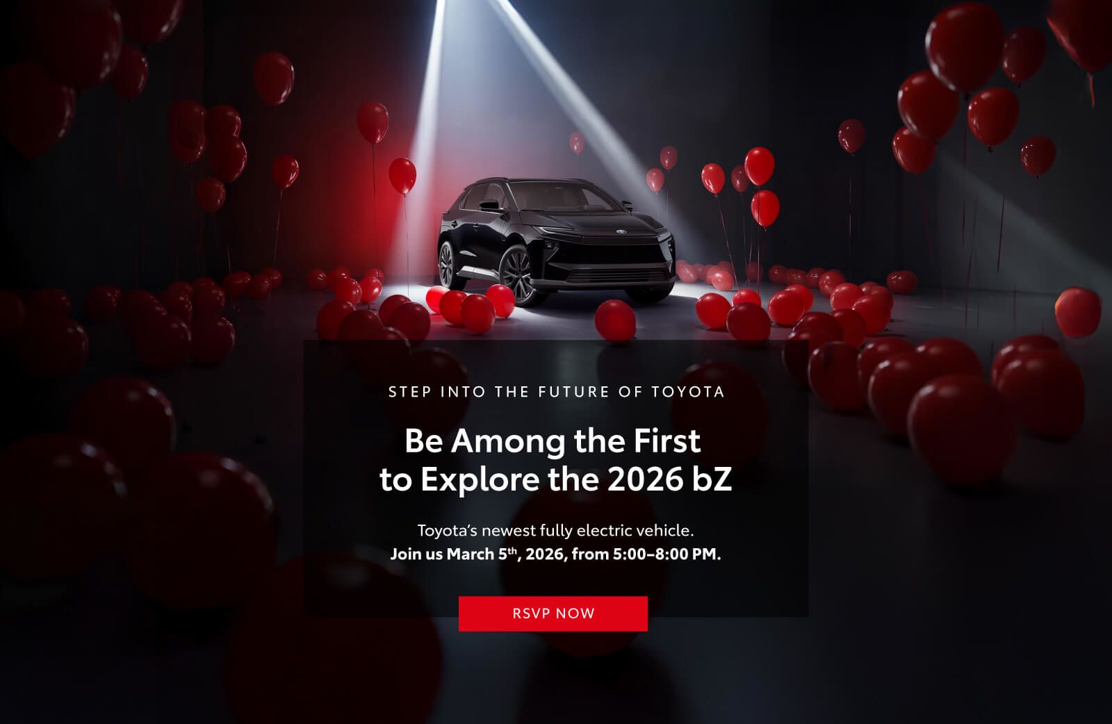 2026 Toyota bZ In-Store Event - Home page